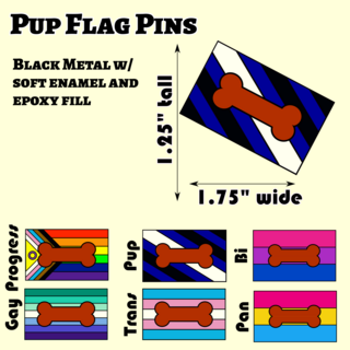 Pup Flag Pin