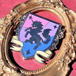 Past Heraldry Bisexual Unicorn Pin