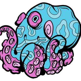 Blue Octopus Enamel Pin