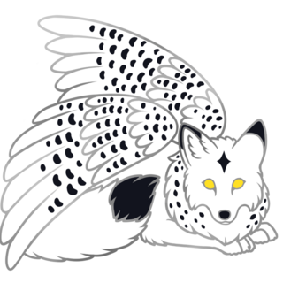 Snowy Owl Fox Pin