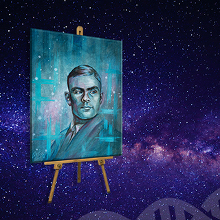 Portrait of legendary scientists