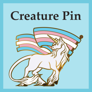 Flag Creature Pin
