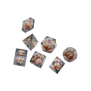Blood Dice - set of 7 rpg dice