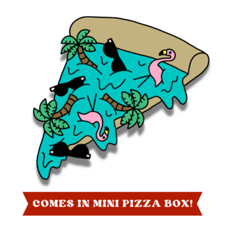 Miami Slice Pizza Pin