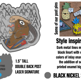 Prepotente Enamel Pin