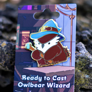 Ready to Cast, Owlbear Wizard Pin (011)