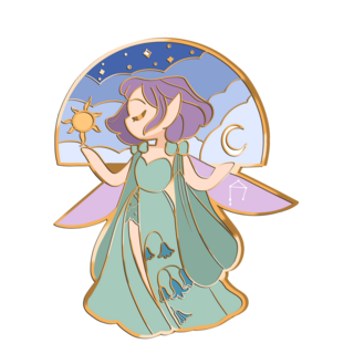 Libra Fairy Zodiac Pin