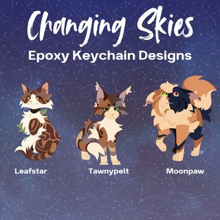 Changing Skies Epoxy Keychain