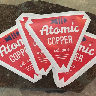 Atomic Copper Logo Sticker
