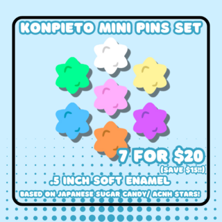 Konpeito Mini Pin Bundle x7