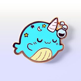 Enamel Pin Sleepy Whale