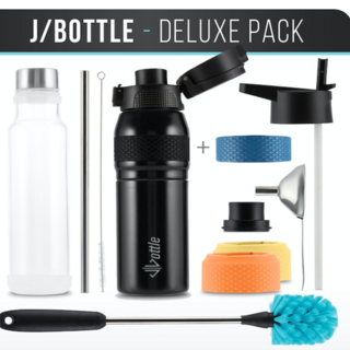 Upgrade to J/Bottle Deluxe - get the funnel, straw, brushes, extra koozie and grip rubbers