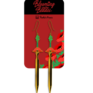 Poppy Longsword Earrings