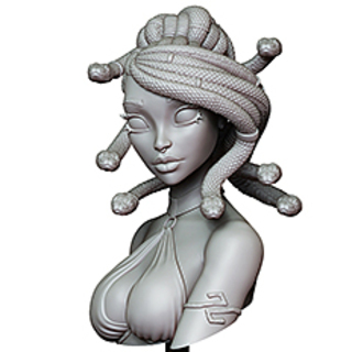 Medusa bust STL