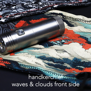 Japanese Waves & Clouds Handkerchief
