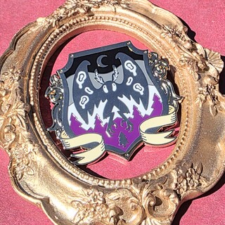 Past Heraldry Asexual Mothman Pin