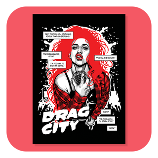 A4 Print - Drag City - Adore Delano