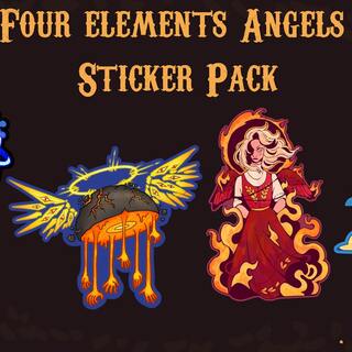 Four Elements Angels sticker pack