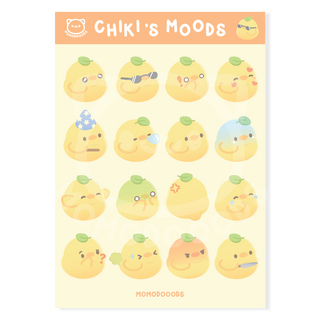 Pre-Order: Sticker Sheet - Chiki's Moods