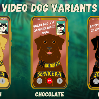 ALL VARIANTS Dog Video Call Pin Set