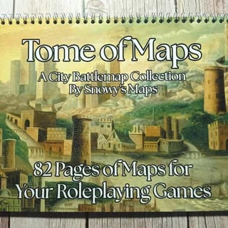 City-Themed Physical Battlemap Book