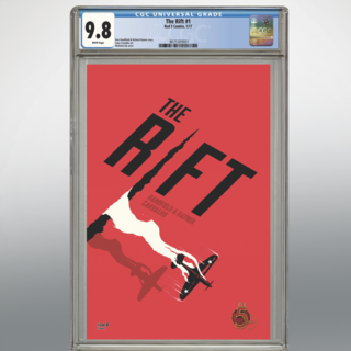 RIFT #1 - 9.8 CGC Certified signed by Jeremy Renner (Hawkeye), Don Handfield and Richard Rayner.