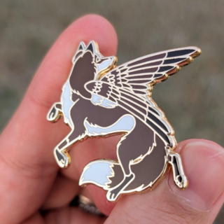 Sparrow Fox Pin