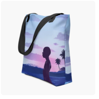Tote Bag with Cover of Book