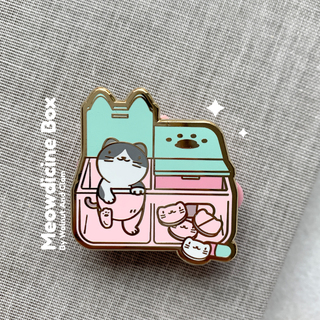 Meowdicine Box B Grade Pin