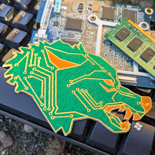 Byte Embroidered Patch (Plain Backing)