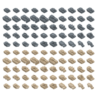 Additional tank pieces 'FT' set (two color combinations)