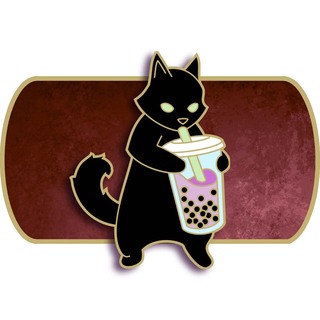 Taro Bubble Tea Cat