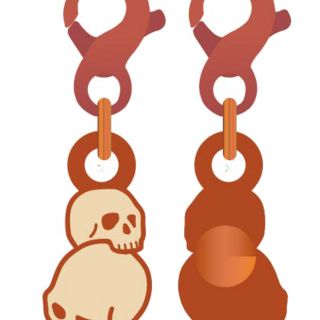 Stack O' Skulls Charm