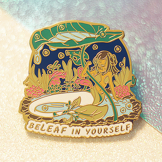 "BeLEAF in Yourself" Enamel Pin