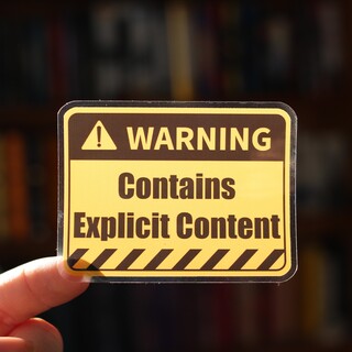 contains explicit content sticker