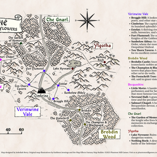 The Valley of Flowers Map Poster