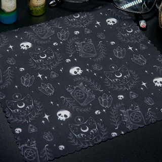 Black Cat Familiar Microfibre Cloth