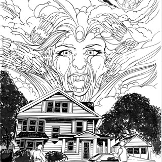 ORIGINAL ART - FRIGHT NIGHT #5 JASON CRAIG PENCILS COVER