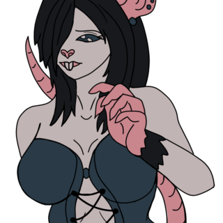 rat girl -cross colab pin