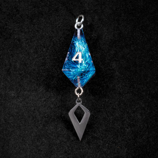 Dice Pendant - Cobalt Weave