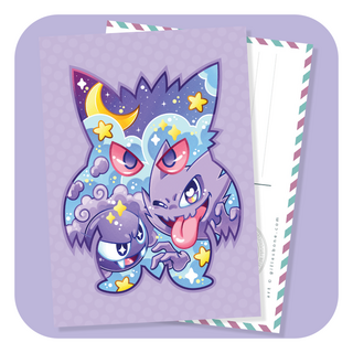 Magical Silhouette Gengar Postcard