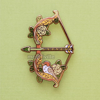 Elven Sparrow Bow Pin