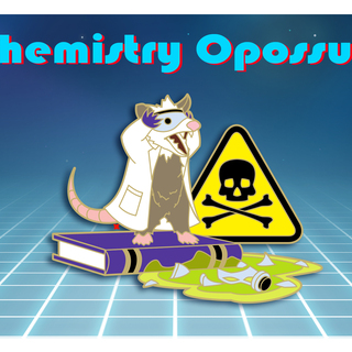 Chemistry Opossum Pin