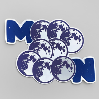 STICKER: Moooooooon (Silver Foil)
