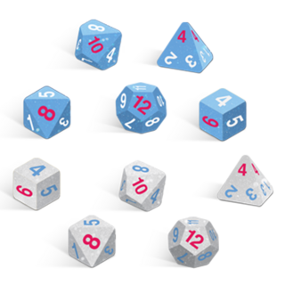 DICE: Inspired Blue Dice Set