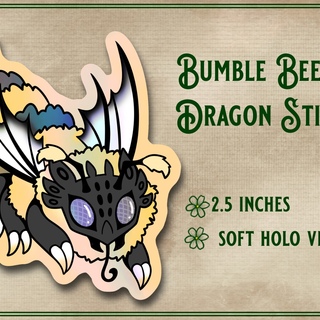 Bumble Bee Dragon Sticker