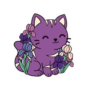 Iris Kitty Pin