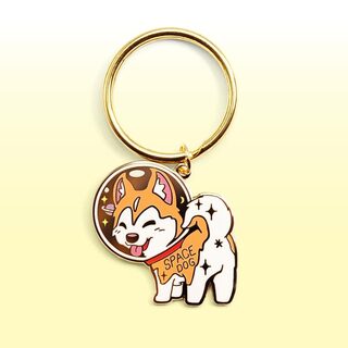 Keychain Space Dog Husky