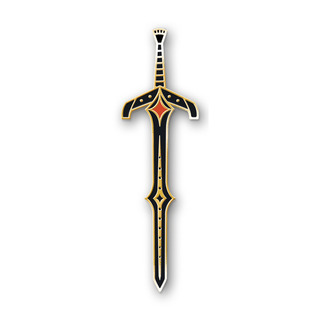 Moonlit Blade Enamel Pin