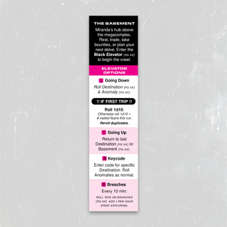 CERTAIN FATHOMS: Bookmark: Black Elevator Reference